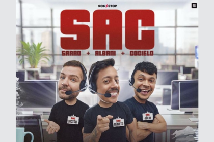 Non Stop reúne Victor Sarro, Renato Albani e Júlio Cocielo no imperdível espetáculo “S.A.C.”, direto para o público carioca.